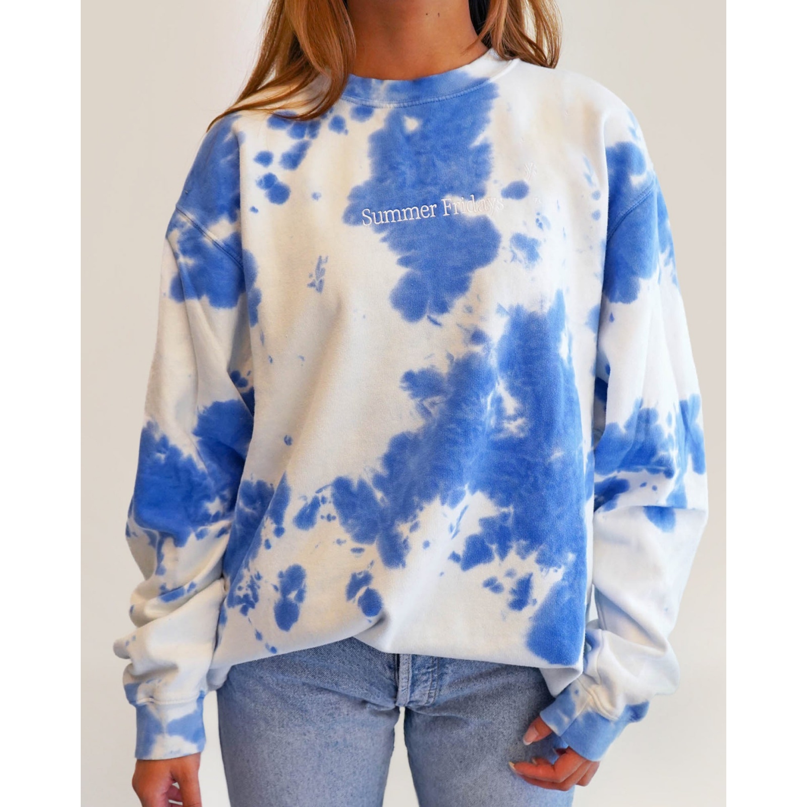 Blue Tie-Dye Sweatshirt