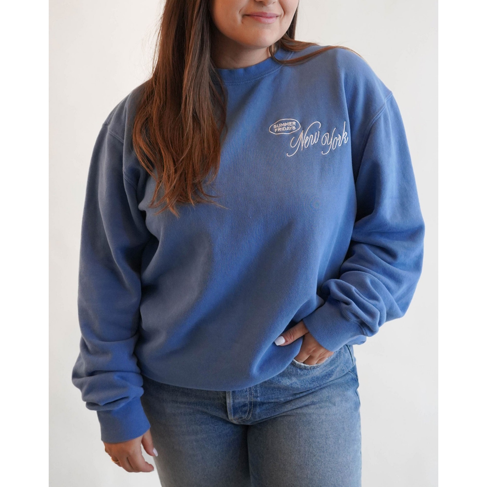 New York Crewneck in Blue