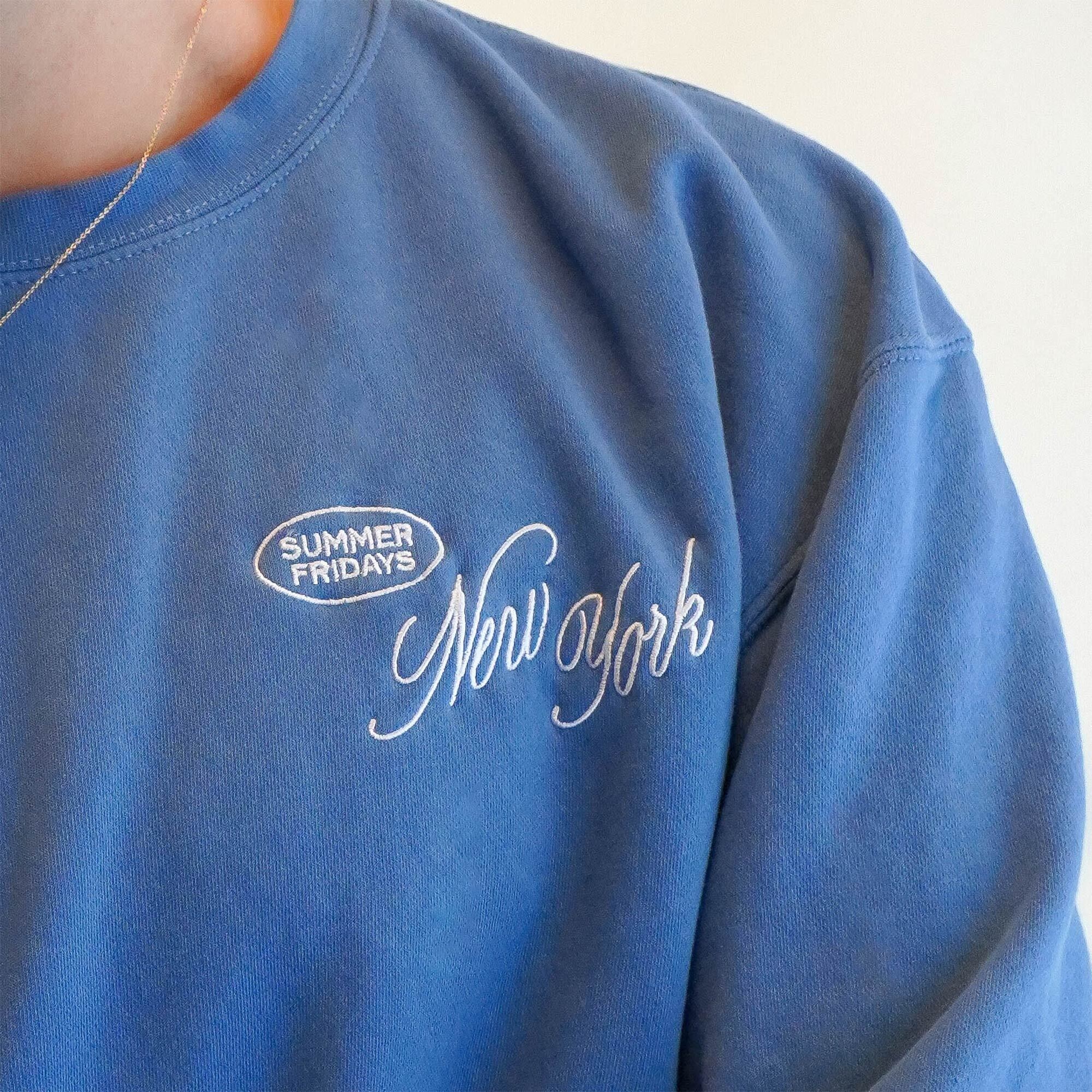 New York Crewneck in Blue - Image 2